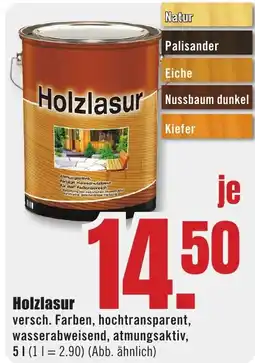 B1 Discount Baumarkt Holzlasur Angebot