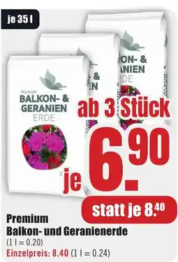 B1 Discount Baumarkt Premium Balkon- und Geranienerde Angebot