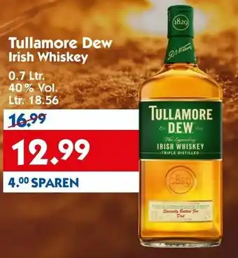 Hol'ab Getränkemarkt Tullamore Dew Irish Whiskey 0,7L Angebot