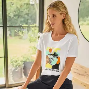 NKD Damen-Kombi-Oberteil mit Frontaufdruck Angebot