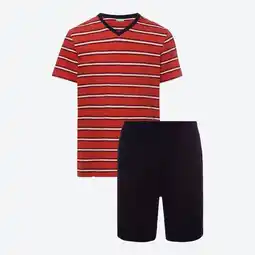 NKD Herren-Shorty mit Streifen-Shirt, 2-teilig Angebot