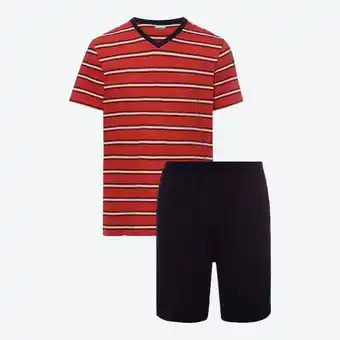 NKD Herren-Shorty mit Streifen-Shirt, 2-teilig Angebot
