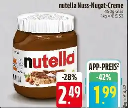 Edeka nutella Nuss-Nugat-Creme Angebot
