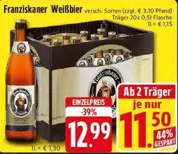 Edeka Franziskaner Weißbier Angebot