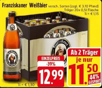 Edeka Franziskaner Weißbier Angebot
