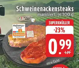 Edeka Schweinenackensteaks mariniert Angebot