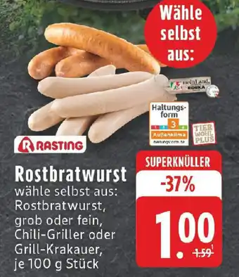 Edeka RASTING Rostbratwurst Angebot