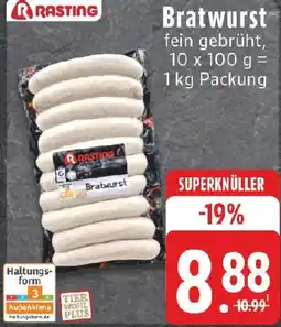 Edeka Bratwurst RASTING Angebot