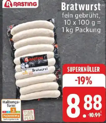 Edeka Bratwurst RASTING Angebot
