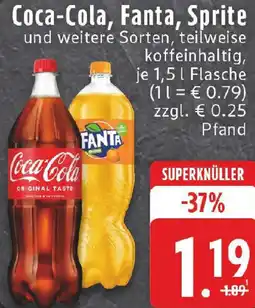 Edeka Coca-Cola, Fanta, Sprite Angebot
