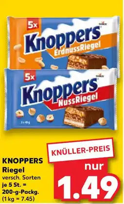 Kaufland KNOPPERS Riegel Angebot