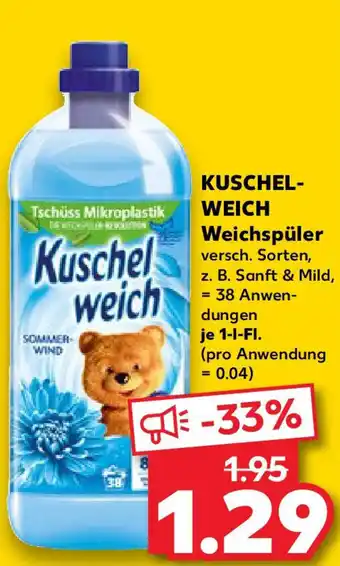 Kaufland KUSCHEL- WEICH Weichspüler Angebot
