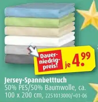 ROLLER Jersey Spannbetttuch Angebot