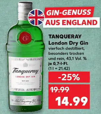 Kaufland TANQUERAY London Dry Gin Angebot