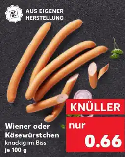 Kaufland Wiener oder Käsewürstchen Angebot