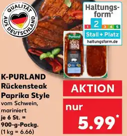 Kaufland K-PURLAND Rückensteak Paprika Style Angebot