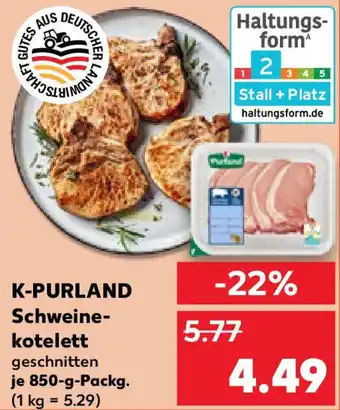Kaufland K-PURLAND Schweine- kotelett Angebot