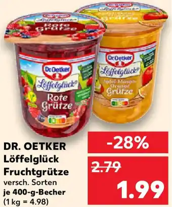 Kaufland DR. OETKER Löffelglück Fruchtgrütze Angebot