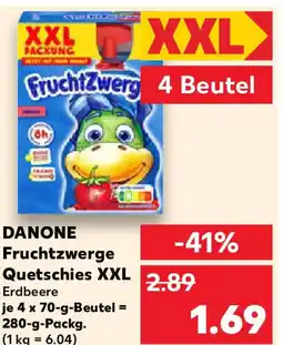 Kaufland DANONE Fruchtzwerge Quetschies XXL Angebot