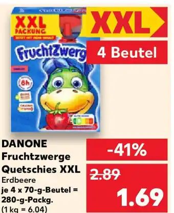 Kaufland DANONE Fruchtzwerge Quetschies XXL Angebot