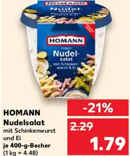 Kaufland HOMANN Nudelsalat Angebot