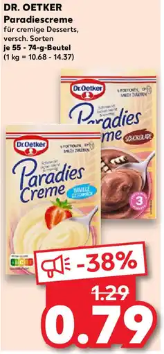 Kaufland DR. OETKER Paradiescreme Angebot