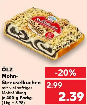 Kaufland ÖLZ Mohn- Streuselkuchen Angebot