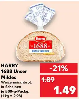 Kaufland HARRY 1688 Unser Mildes Angebot