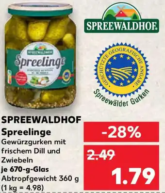 Kaufland SPREEWALDHOF Spreelinge Angebot