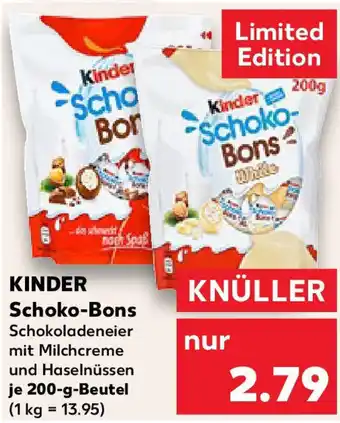 Kaufland KINDER Schoko- Bons Angebot
