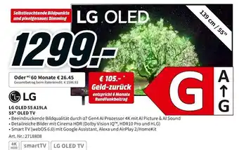 MediaMarkt LG OLED 55 A19LA 55" OLED TV Angebot