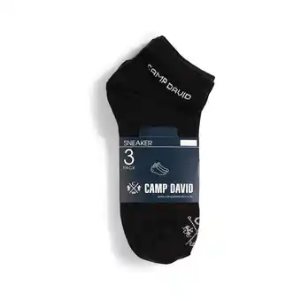 Netto Marken-Discount Camp David Sneakersocken, 3er Pack - versch. Farben und Größen - schwarz, Gr. 39/42 Angebot