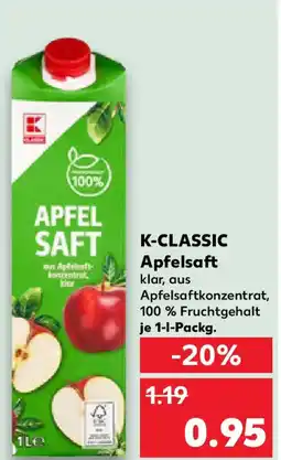 Kaufland 1L K-CLASSIC Apfelsaft Angebot