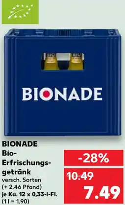 Kaufland BIONADE Bio- Erfrischungs- getränk Angebot