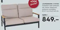 Möbel Buss Loungebank 2-sitzig Angebot