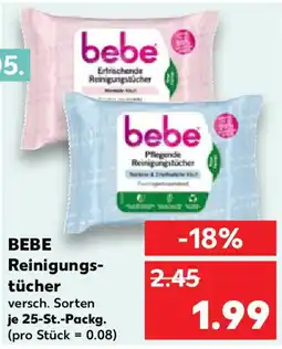 Kaufland BEBE Reinigungs- tücher Angebot