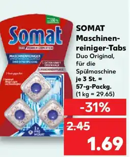 Kaufland SOMAT Maschinen- reiniger-Tabs Angebot