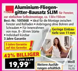Norma Aluminium-Fliegen-gitter-Bausatz SLIM Angebot