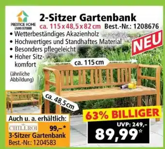 Norma 2-Sitzer-Gartenbank Angebot