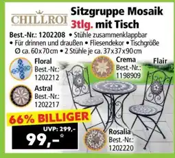 Norma Sitzgruppe Mosaik 3tlg. mit Tisch Angebot