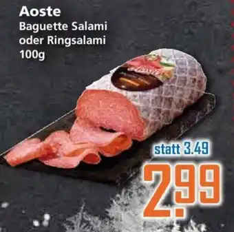 Klaas und Kock Aoste Baguette Salami oder Ringsalami 100g Angebot