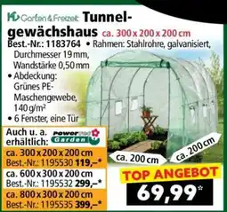 Norma Tunnelgewächshaus ca. 300 x 200 x 200 cm Angebot