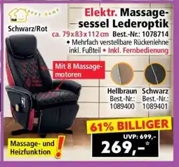 Norma Elektr. Massagesessel Lederoptik Angebot