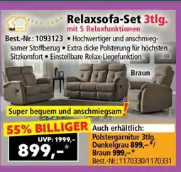 Norma Relaxsofa-Set 3tlg Angebot