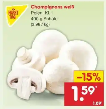 Netto Marken-Discount Champignons weiß Angebot