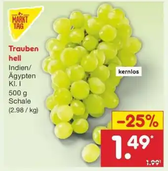 Netto Marken-Discount Trauben hell Angebot
