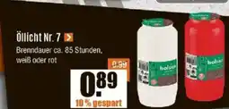 V Baumarkt bolsius Öllicht Nr. 7 Angebot