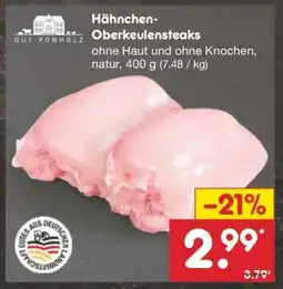 Netto Marken-Discount Hähnchen Oberkeulensteaks Angebot