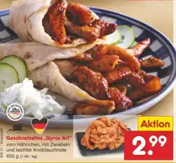 Netto Marken-Discount Geschnetzeltes „Gyros Art“ Angebot