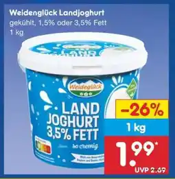 Netto Marken-Discount Weidenglück Landjoghurt Angebot